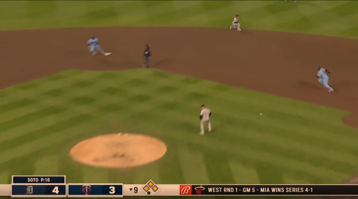 Miguel Sano’s baserunning error